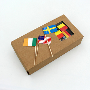 Eco friendly toothpick flags national flag bamboo toothpick flag with printed logo