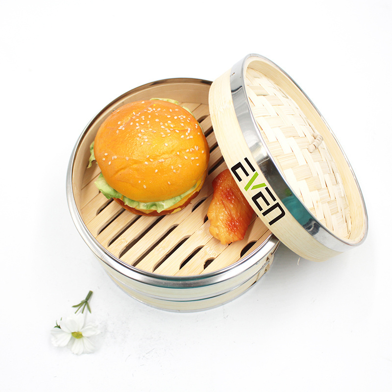 Best sellers mini bamboo steamer favors bamboo dumpling steamer with custom box packing