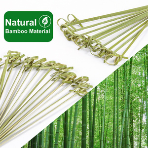 Disposable Bamboo Knot Stick Skewers Decorative Cocktail Fruit Picks