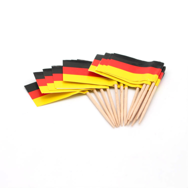 Eco friendly toothpick flags national flag bamboo toothpick flag with printed logo