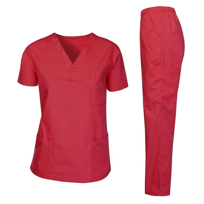 White Surgical Pajamas Doctor Smock Scrubs Uniform Nurse Scrubs Medical Clothing Scrub with Logo