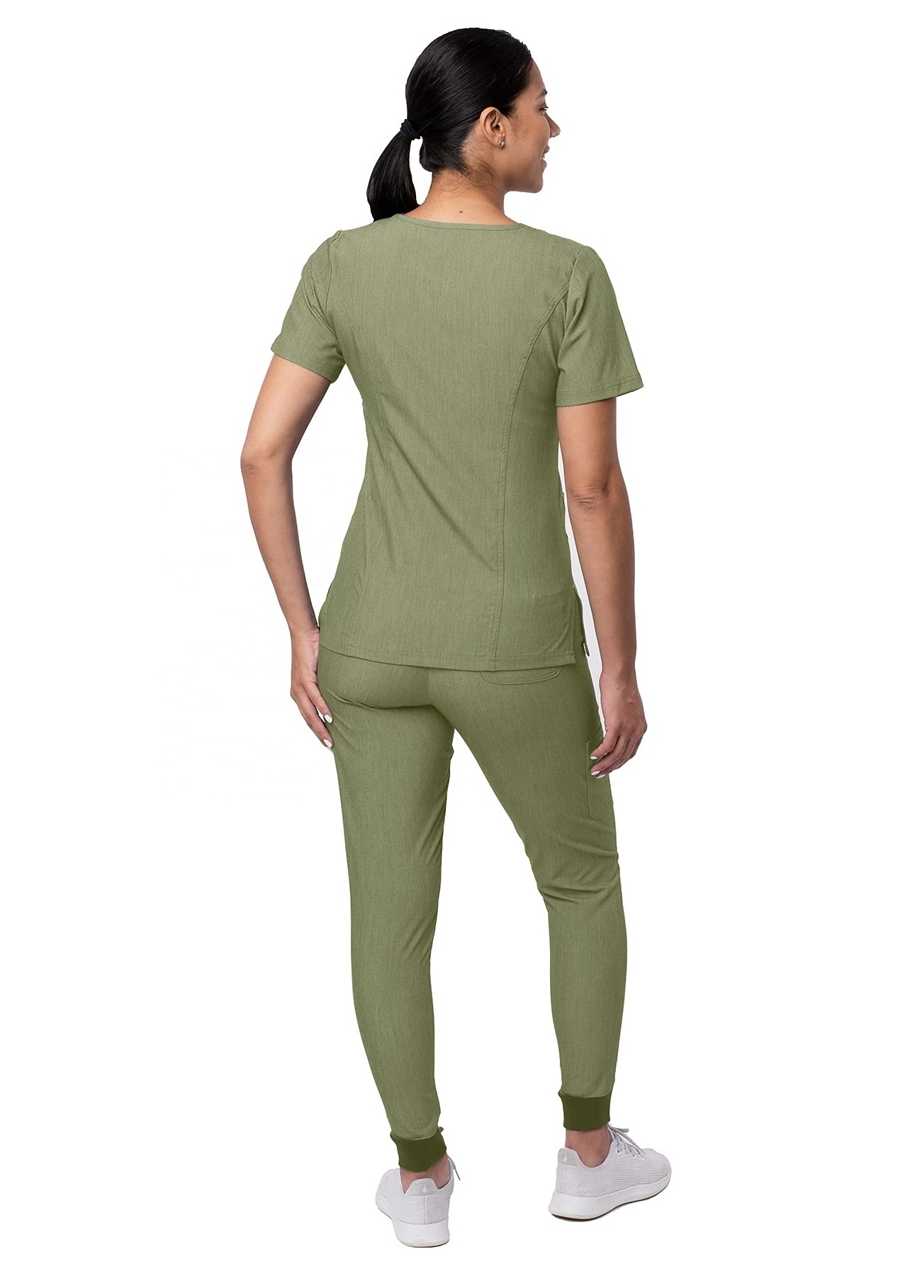 2023 New Style Hospital Scrubs Sets Nurse Uniform fit scrubs Women Men Scrubs Nursing Hospital Spandex Medical Uniforms