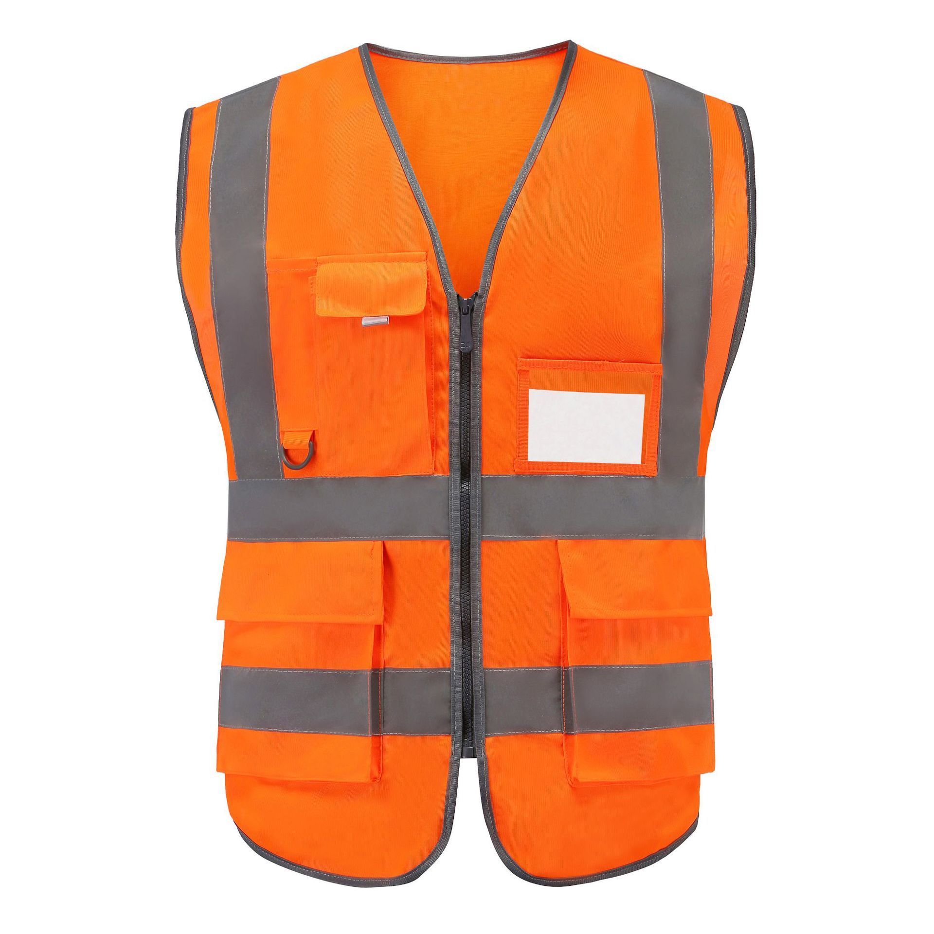 Reflective Vest Safety Strip Personal Security Multi Pocket Vest