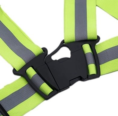 Reflective Vest Lightweight Straps with Elastic and Adjustable Holes Hi Vis Reflective Vest for Running