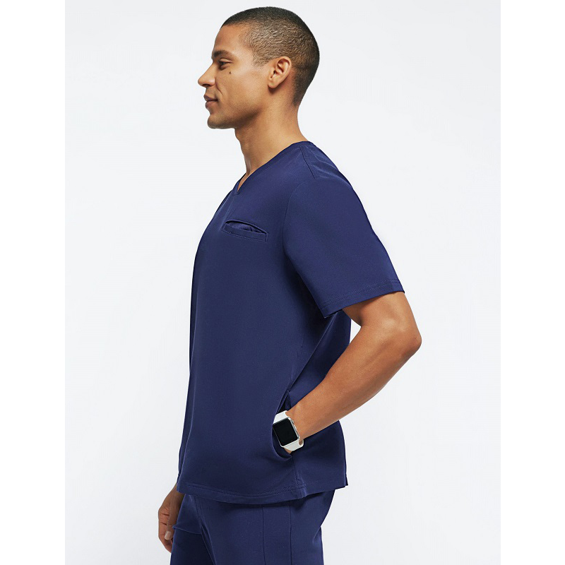 Add Logo Luxury Bleach Resistant nurse scrub uniform Male One Piece nurses uniform and scrubs