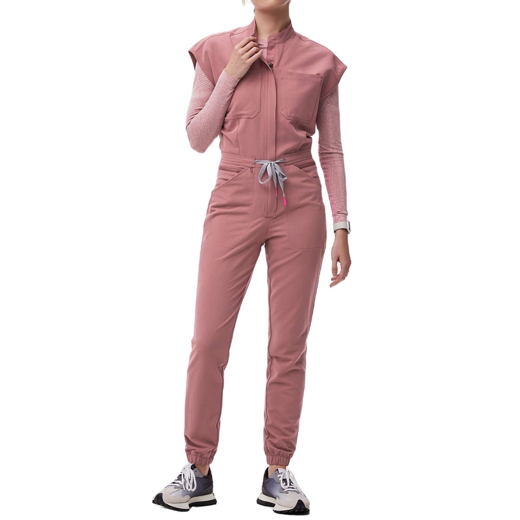 Custom Hospital Uniform Nursing Suit Jumpsuit Work Clothes Medical Nurse Women One Piece Plus Size Scrubs Uniforms Sets Jumpsuit