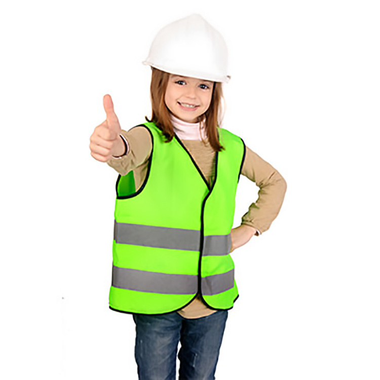 factory wholesale good quality customized logo reflective kids safety vest kids  walking hi vis vest