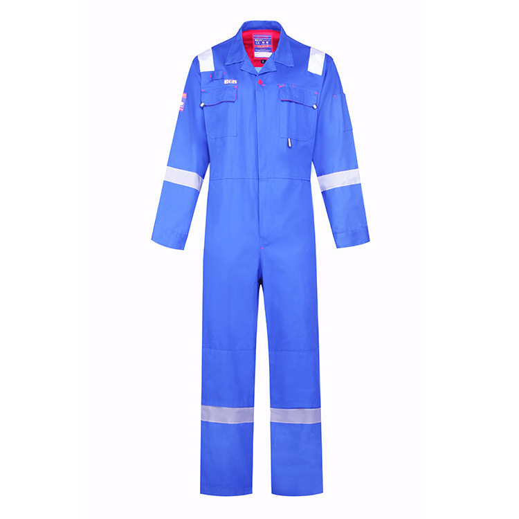 Wholesale Workwear Flame Retardant Clothing Flight Suit FR Fire Retardant Safety Frc Nomex Pilot Coveralls with Reflector