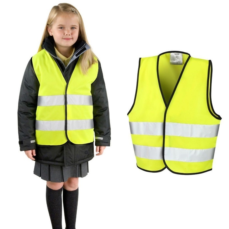 factory wholesale good quality customized logo reflective kids safety vest kids  walking hi vis vest