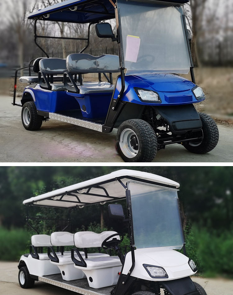 L HOT electric golf carts 4 seater  Custom modification golf carts 4 wheel drive electric golf carts zone