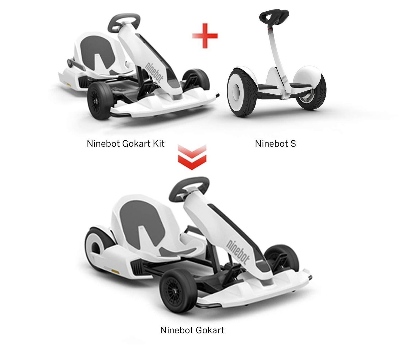 Ninebot mini xiaomi white professional racing game 2400w go kart karting off road electric car adults gokart go karts