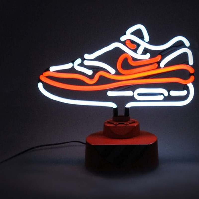 Dropshipping Electronic Shop Logo Sneaker Neon Lights Shape Indoor Neon Custom Sign Light Tube Led Customized 55 LED Strip IP65