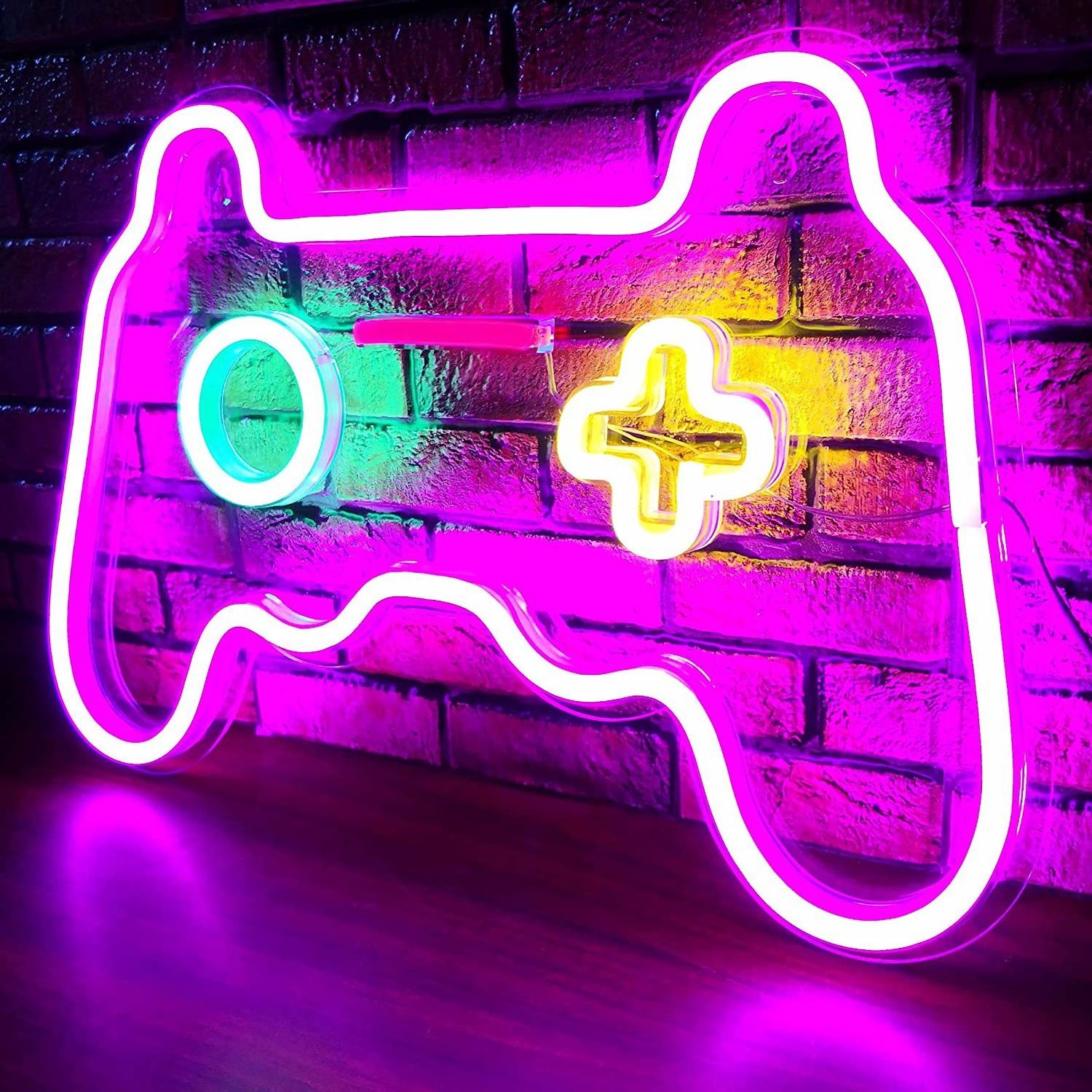 Game Gamepad shape Sign Acrylic LED Neon Sign Light Night Gift Gaming Room Decor Advertising Decoration