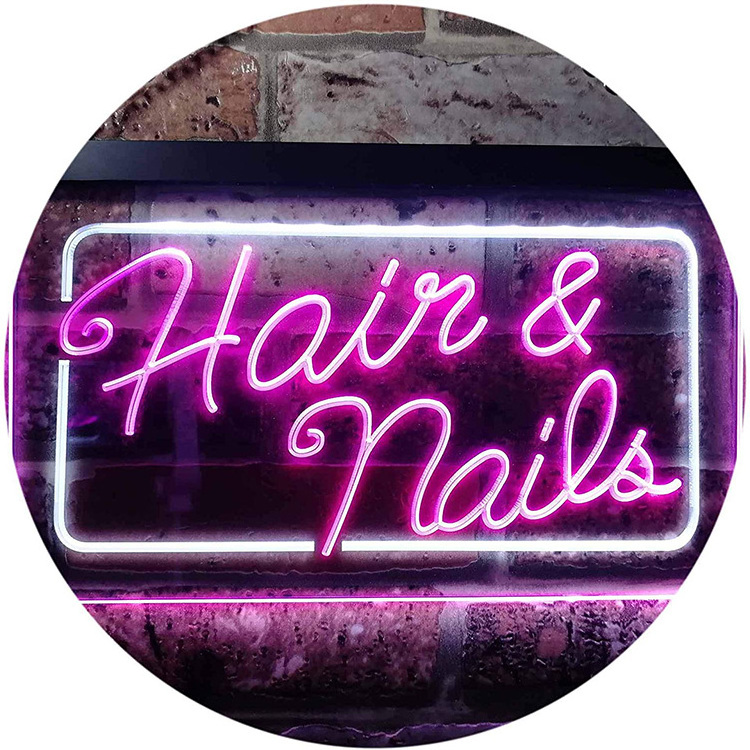 Wholesale custom beauty salon room decor light wall mouted all you need is love lashes great hair neon sign