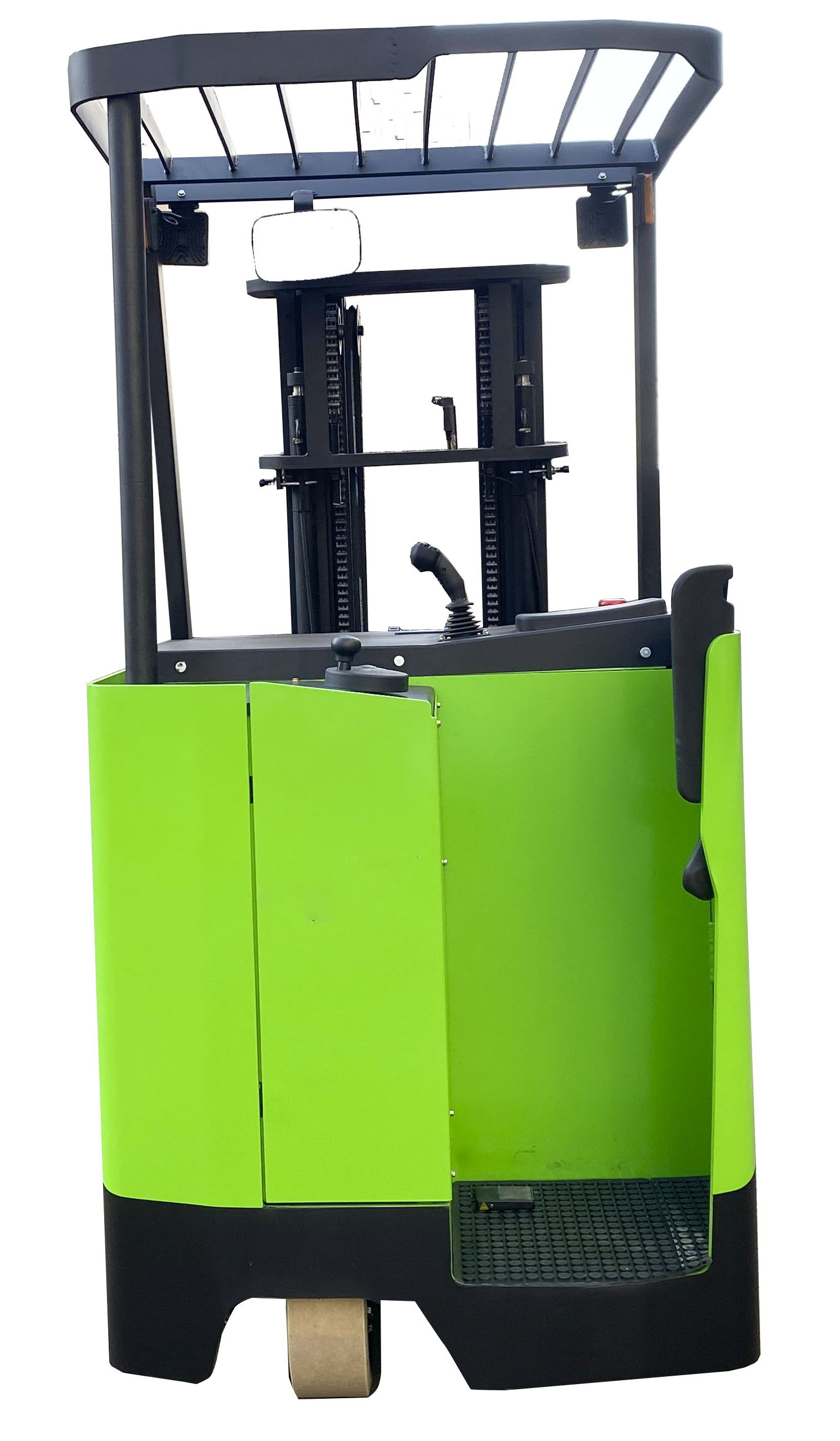 3 Wheel electric forklift man standing type Lift Truck with lion battery 1.5t 1.8t 2.0t 2.3t