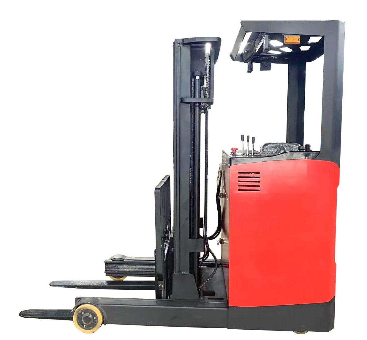 Stand up Hydraulic Stacker Lift 1.5 Ton 2 Ton  Electric Reach Stacker Truck