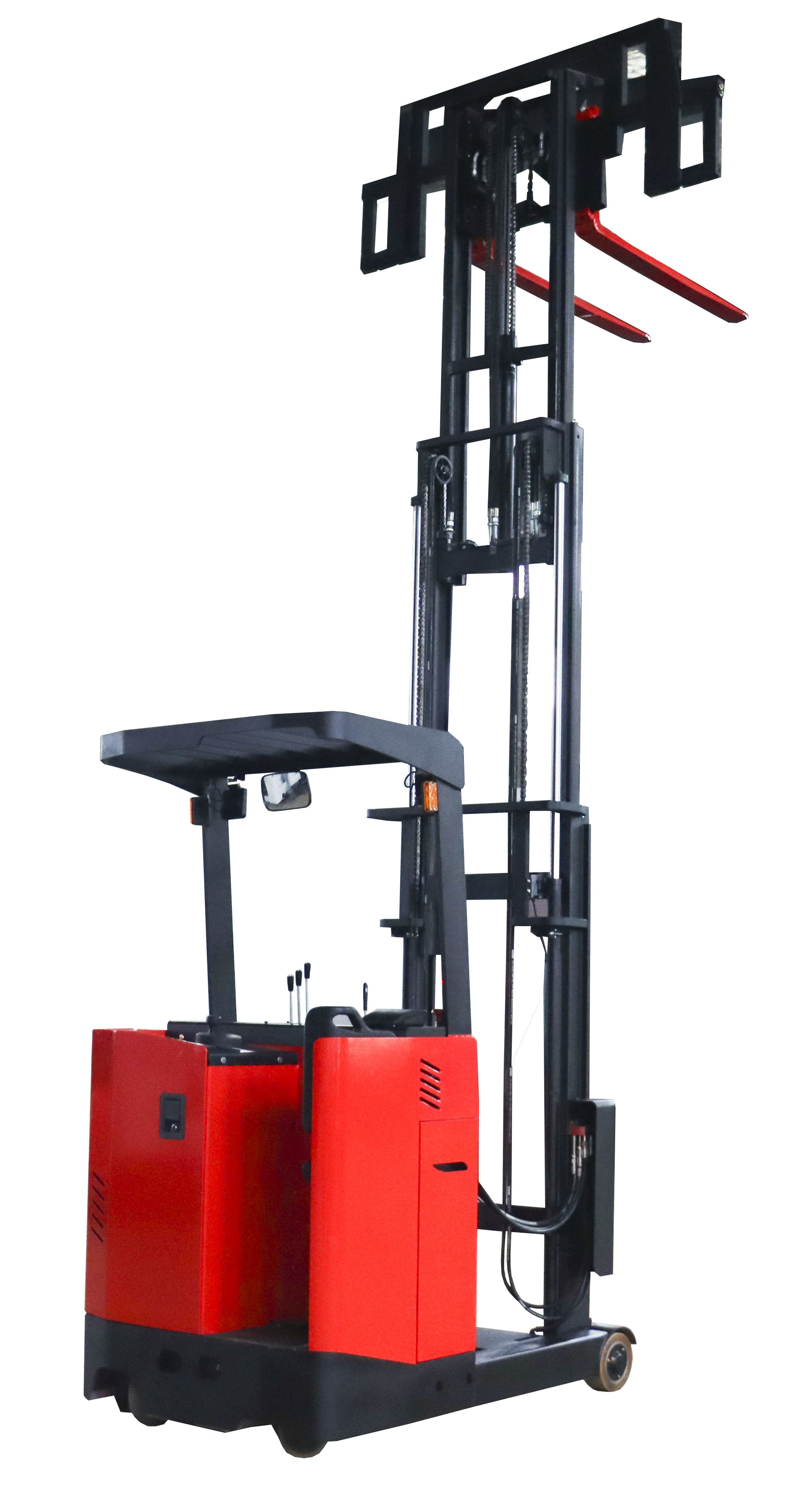 Factory price 1.5 ton 1.8 ton 2 ton 2.5 ton 5m 6m 7m 8m 10m lifting height and EPS electric reach truck forklift