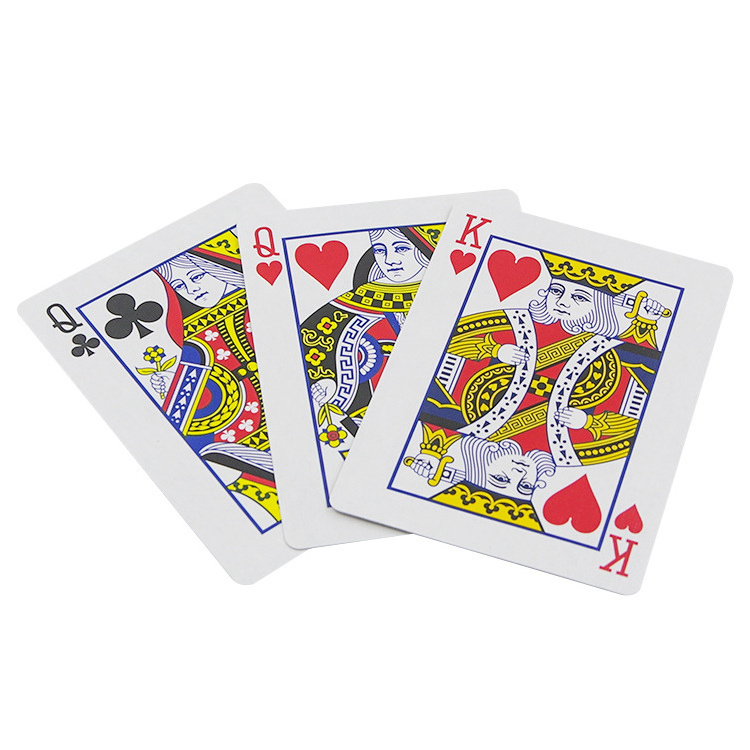 Custom Printing Create Your Own Logo Deck Of Cards Blank Sublimation Casino-Card Poker Cards Gold foil Black Silver Red Blue