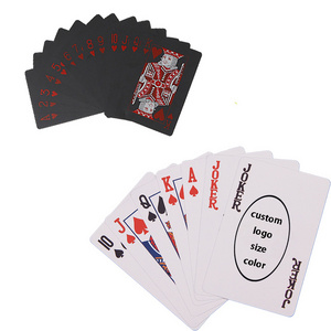 giant custom logo playing cards dropshipping plastic playing card box cutter custom playing cards front and back side box set