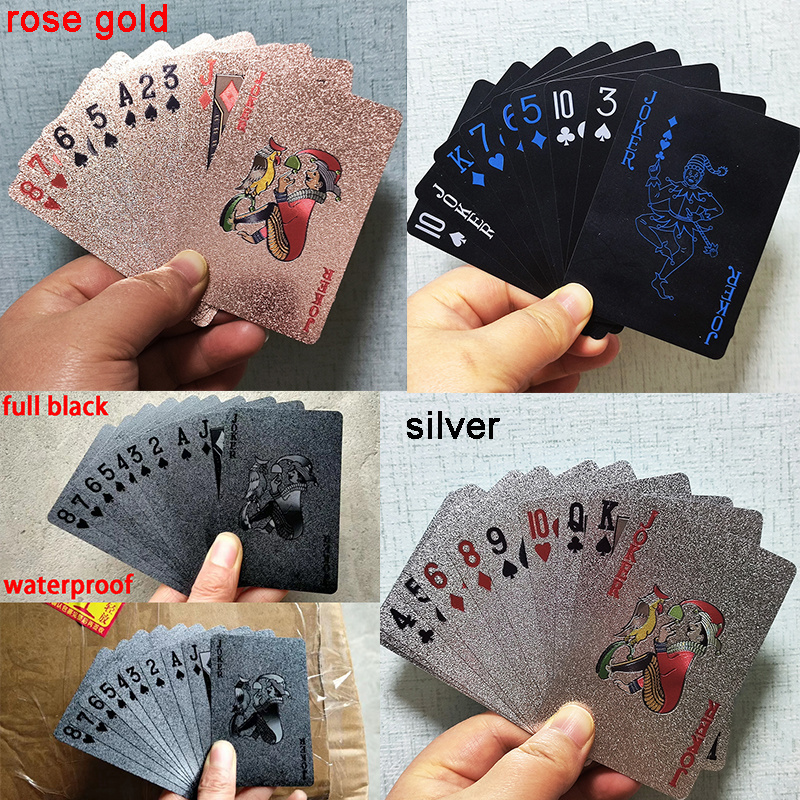 Custom Logo Printing Gold Edges Mini Paper Reading Tarot Cards Board Game Playing Cards drinking deck drunk gold black red blue