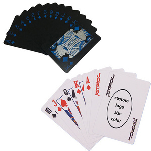 Creat Your Own Poker Cards Custom Made Glow Dark Playing Cards Gold Black White Silver Sublimation Advertising Baralho deck blue