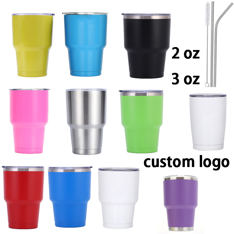 2oz Vodka Tourist Souvenir Shot Glass Cups With Customized Logo Design spirit glasses beer cup bar Vodka Whiskey 60ml 90ml blue