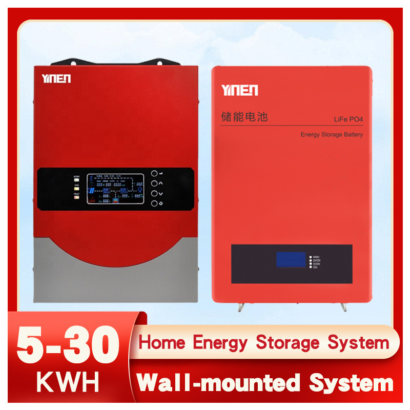 20kwh 50kwh Wall hung house hold 5kw photovoltaic energy storage system with 5kw load for one day