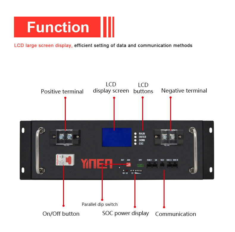 Rechargeable Lithium Ion Battery 51.2V 200AH Power Tools Customized Lifepo4 18v Cordless Drill Lithium Battery Power Tools