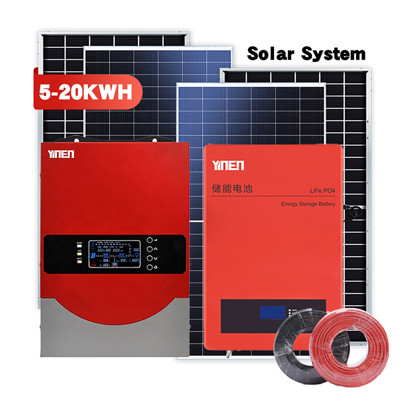 20kwh 50kwh Wall hung house hold 5kw photovoltaic energy storage system with 5kw load for one day