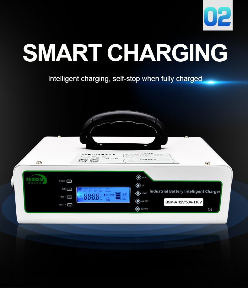 Portable  industry lithium battery charger module 110V AC to DC 12V 24V 48V battery chargers