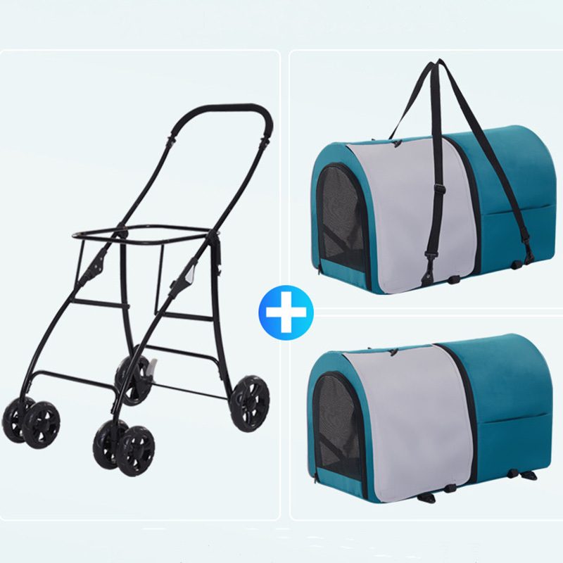 Removable 5-1 Pet Stroller Wagon Multi color Pet Carrier Stroller