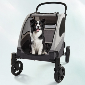 2024 New arrival detachable portable jogger big dog pet stroller for large dogs