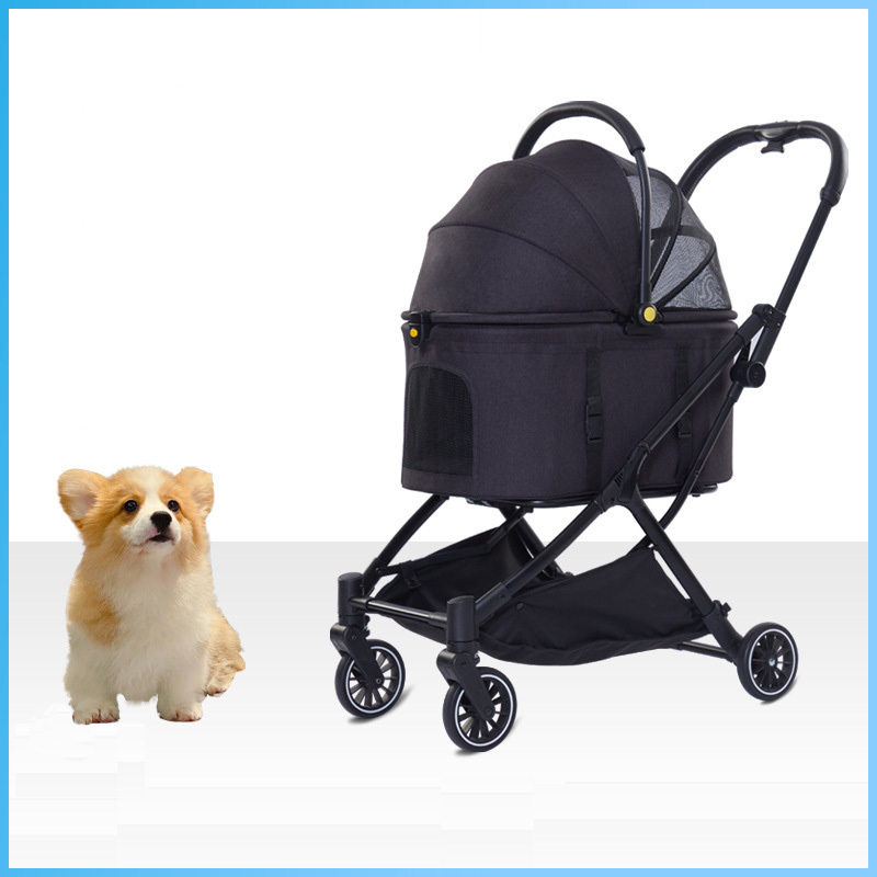 Large pet stroller luxury folding outdoor dog pet stroller buggy