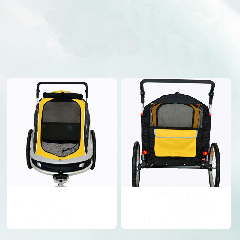 Pet Dog Stroller And Bike Pet Trailer for Medium And Large Dogs