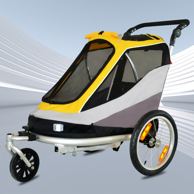 Durable Pet Bike Trailer Small & Medium Cat And Dogs Bicycle Carrier Pet Stroller