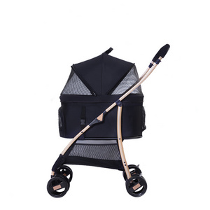 Easy walk travel carrier carriage pets stroller for cats dogs