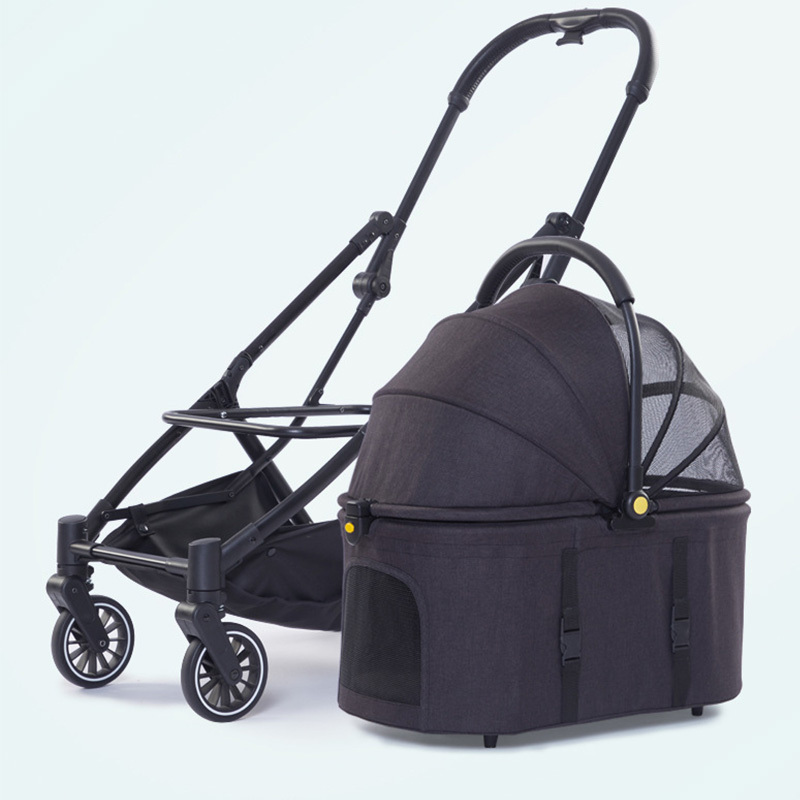 New model portable luxury small dog stroller pet gear travel stroller