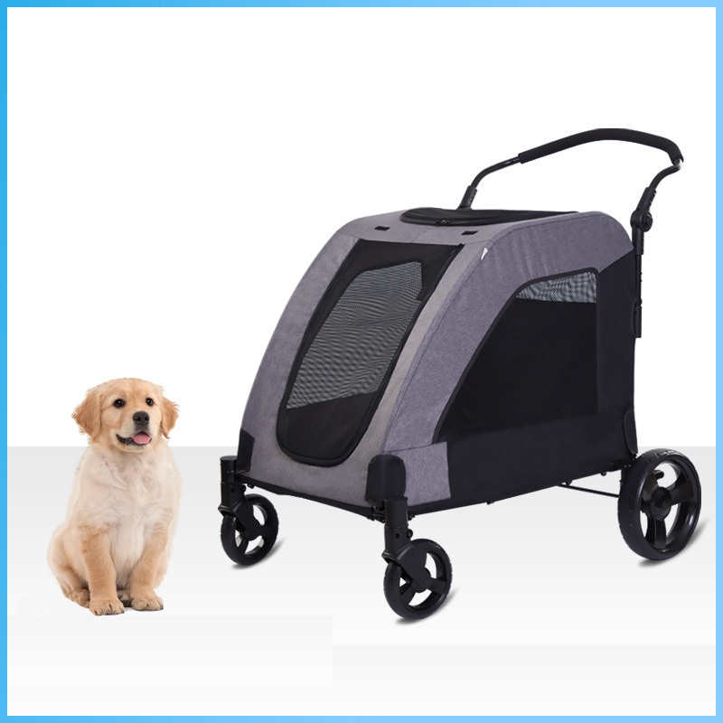 Wheel cart foldable pet carrier wagons cart beach camping dog hand trolley folding wagon carts