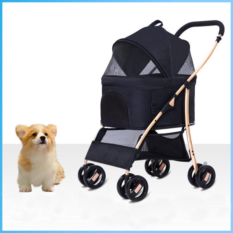 Easy walk travel carrier carriage pets stroller for cats dogs