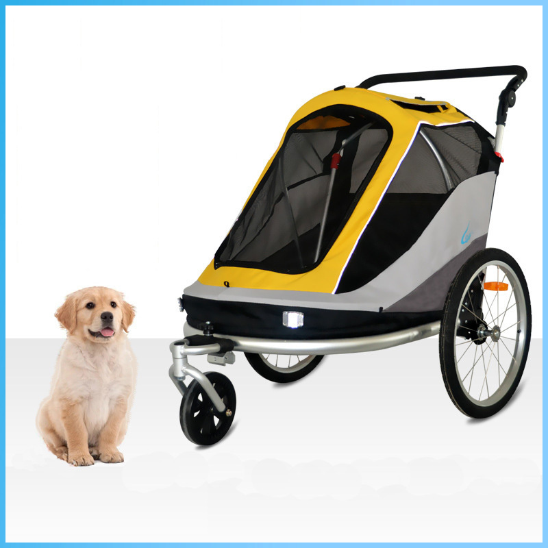 Pet Dog Stroller And Bike Pet Trailer for Medium And Large Dogs