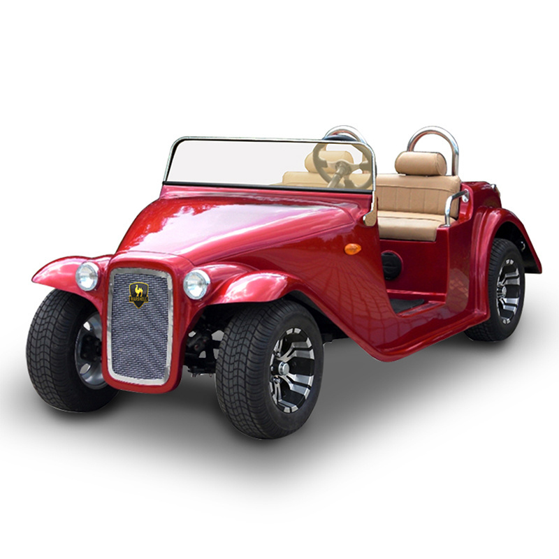 CE Approved Antique 4 Passenger Electric Sightseeing Car 4 Seater Classic Vintage Car