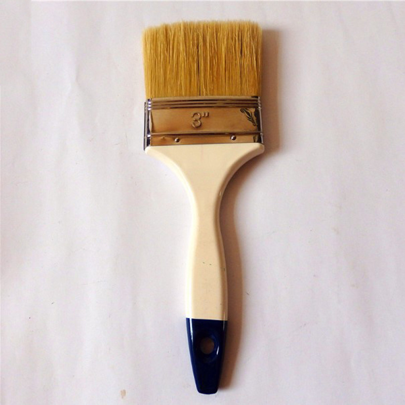 Factory sale cheap wooden handle paint brush non-shedding soft bristle paint brush