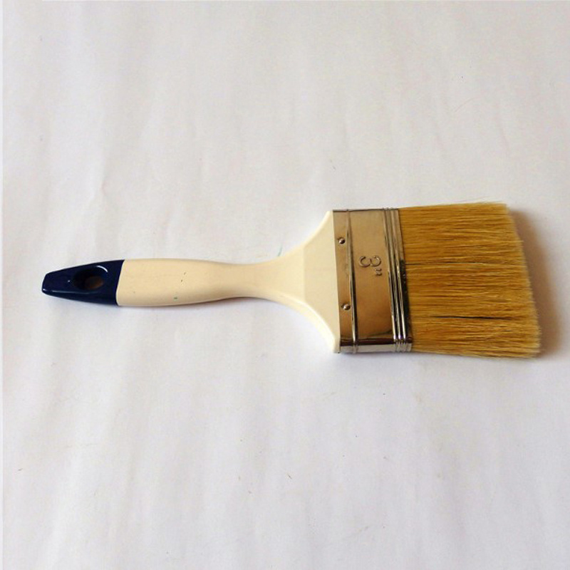 Factory sale cheap wooden handle paint brush non-shedding soft bristle paint brush