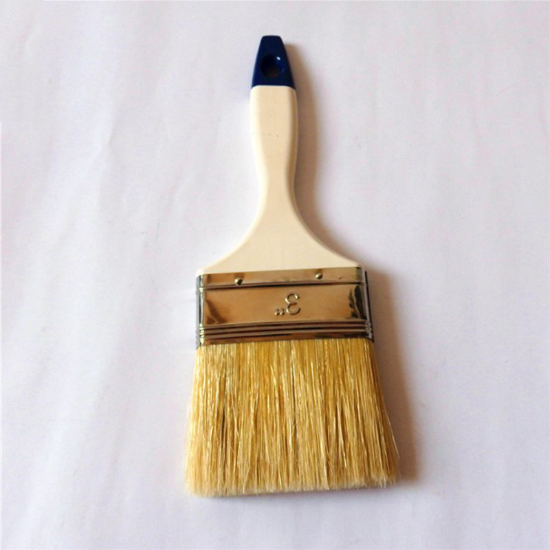 Factory sale cheap wooden handle paint brush non-shedding soft bristle paint brush