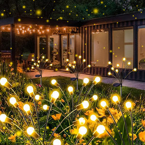 Solar Powered Firefly Garden Light Starburst Firefly Swaying Light Color Changing Rgb For Yard Patio Pathway Decoration