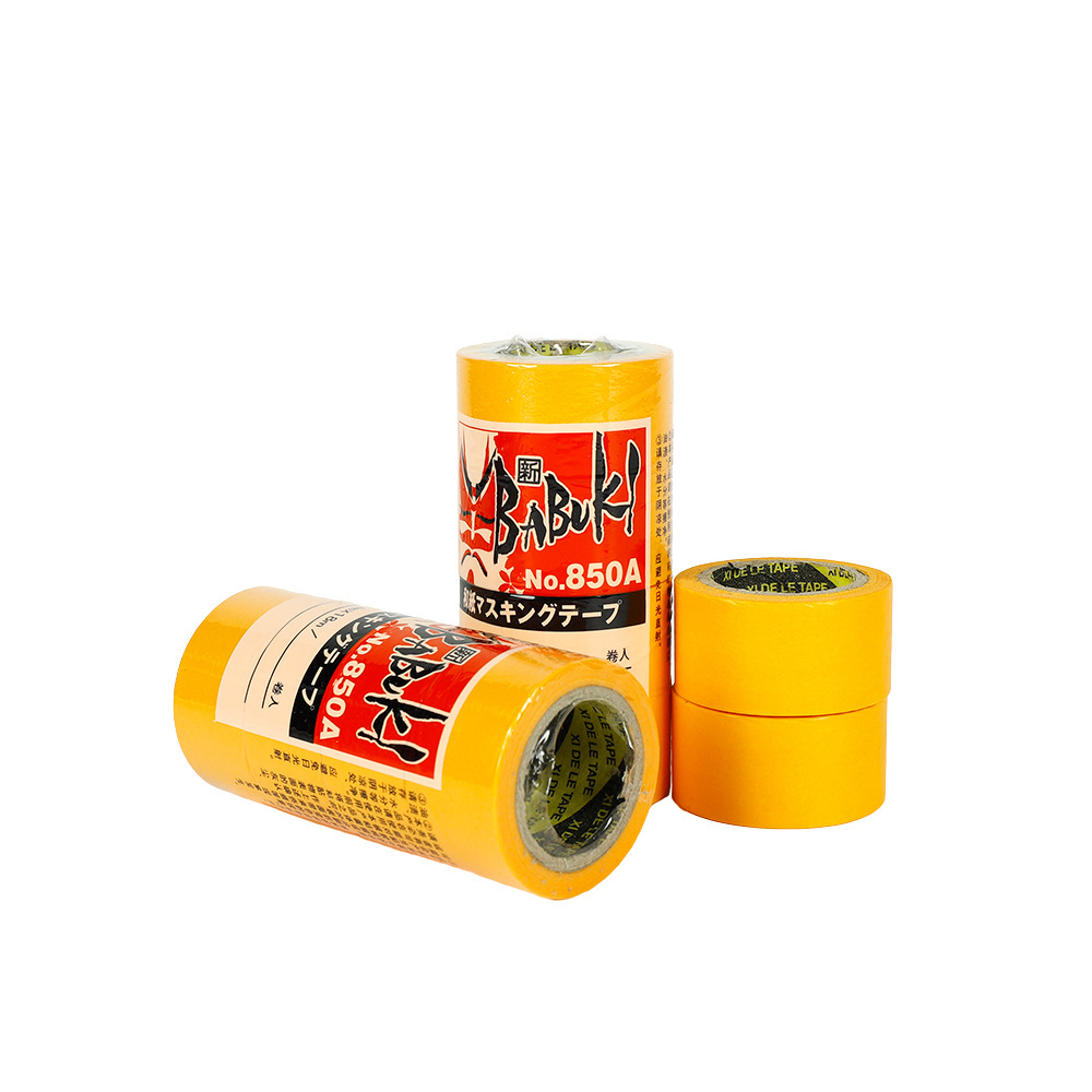 Orange Washi Tape High Temperature Resistant No Residue Decorative Masking Tape