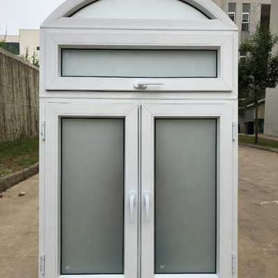 European Style Half Round Arch Design Window With Mosquito Net Upvc Plastic  Frame Casement Window And Door