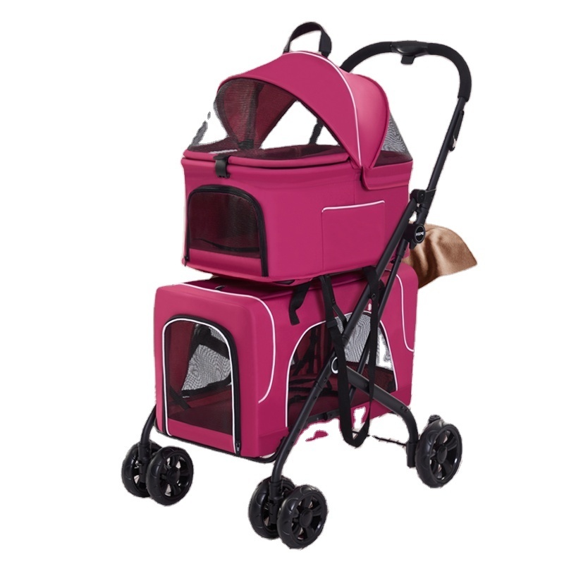 Direct Selling Double Carriers For Dogs Cats New Design Pet Stroller Pet Carrier