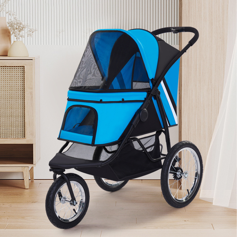 Factory Customized Luxury Large Folding Cat Dog Carrier Pet Stroller