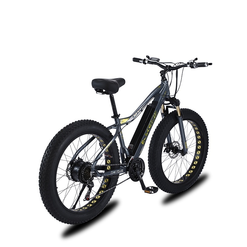 26Inch Fat Tire Electric Bike 750w Lithium Full Suspension Snow Ebike Carbon Steel